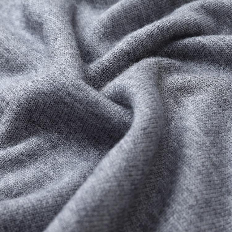 Men's Winter Thick Knit Polo Collar Sweater for Middle-Aged & Elderly