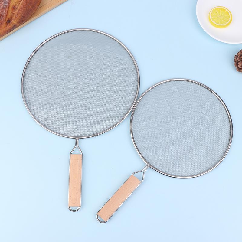 Cooking Frying Stainless Steel Anti Splatter Guard Oil Net Grease Splatter Screen Pan Mesh Guard Screen Splash Cover