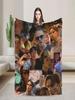 Rafe Cameron Collage Plush Flannel Throw Blanket for Couch Bed  Soft Warm Bedspread Design Quality Gift for Boys Girls