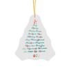 Winter Acrylic Ornaments Merry Christmas Hanging Ornament for Christmas Tree Frosted