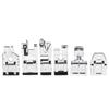 11Pcs Practical Multifunction Sewing Machine Presser Foot Household Durable Presser Foot Set Overlock Foot Daily Sewing