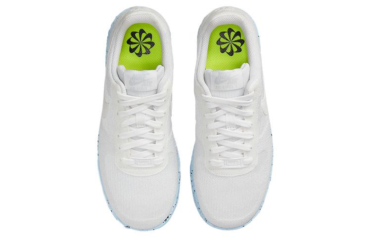 Nike Air Force 1 Low Crater Flyknit White Ice Blue Women's DC7273-100