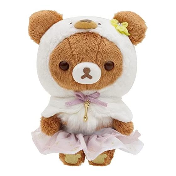San-X Rilakkuma Swan and Golden Flower Plush Toy Chiiroikoguma MF87001