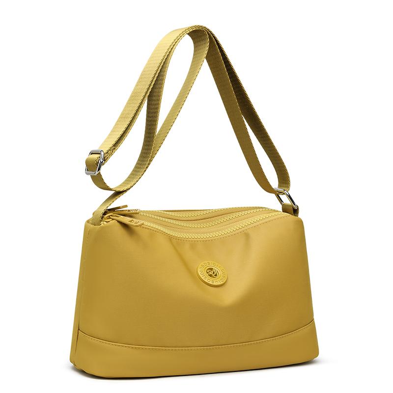 Sac à bandoulière en nylon imperméable multicouche pour femme