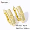 18K Gold Plated Brass Fastener Earrings Hooks Clasps,Earring fixtures,Shvenzy Earwire For DIY Handmade Earrings Making Findings