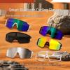 Smart Color-Changing Bluetooth Sports Glasses with UV Protection for Cycling and Mountaineering