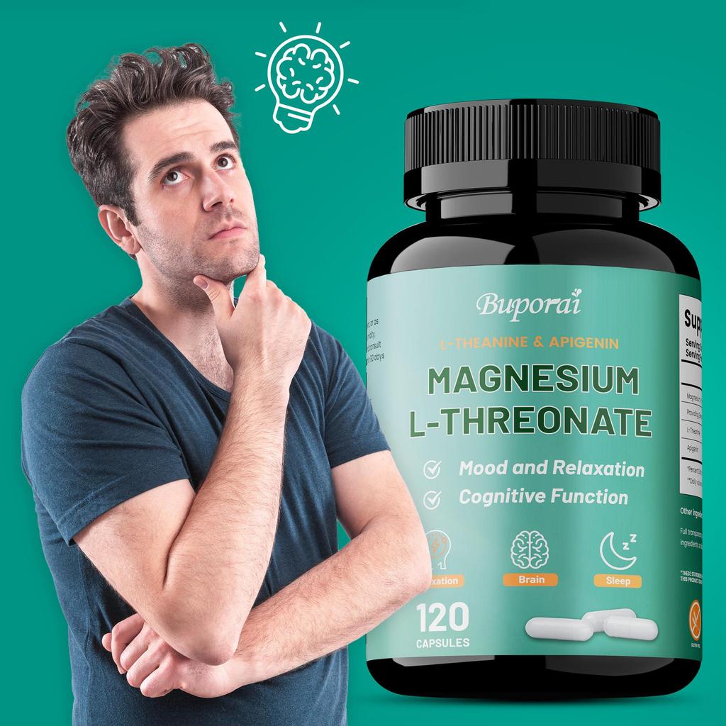 Magnesium L-Threonate - Supports Brain Health, Sleep and Mood