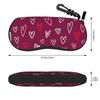 pink hearts gift for lover Glasses Case Gifts For Women Men  Box  Eyeglasses Box Charming Eyewear Container