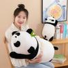Bamboo Leaf Panda Plush Toy - Large Cute Pillow & Bed Backrest Birthday Gift Doll