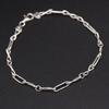 Used B654 Vintage 925 Engraved Bracelet Chain Design Silver