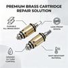 2pcs set Hot Cold Water Faucet Cartridge Brass Material Water Valve Core  For Faucet Repair