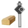 8mm Shank 45 Degree Chamfer Edge Forming Router Bit Bevel Flush Trim Bit Woodworking Milling Cutter Bits Cutter Tool