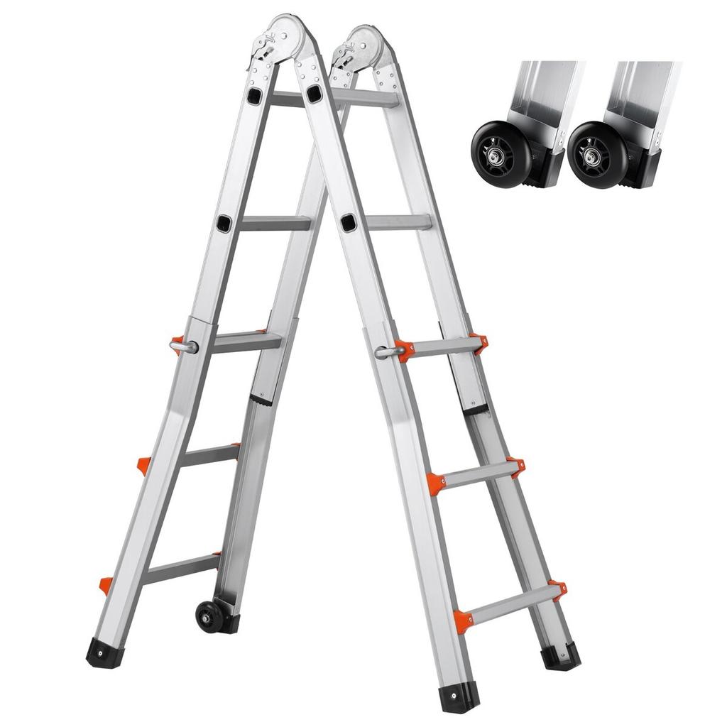 Telescoping Ladder A Frame 10 FT Extension Multi-Function for Homework