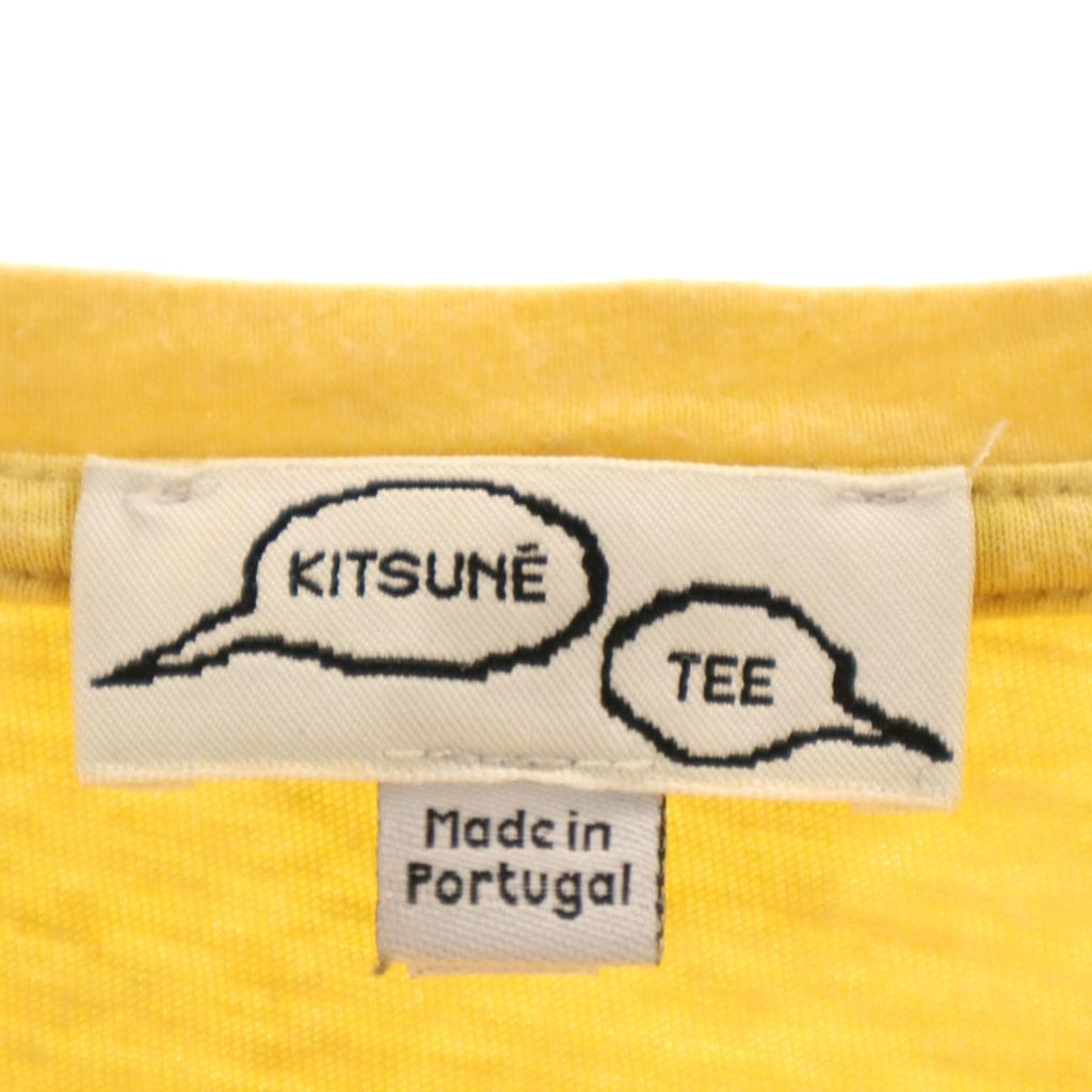 Kitsune' Tee Made in Portugal Short sleeve T-shirt L yellow Men's Used