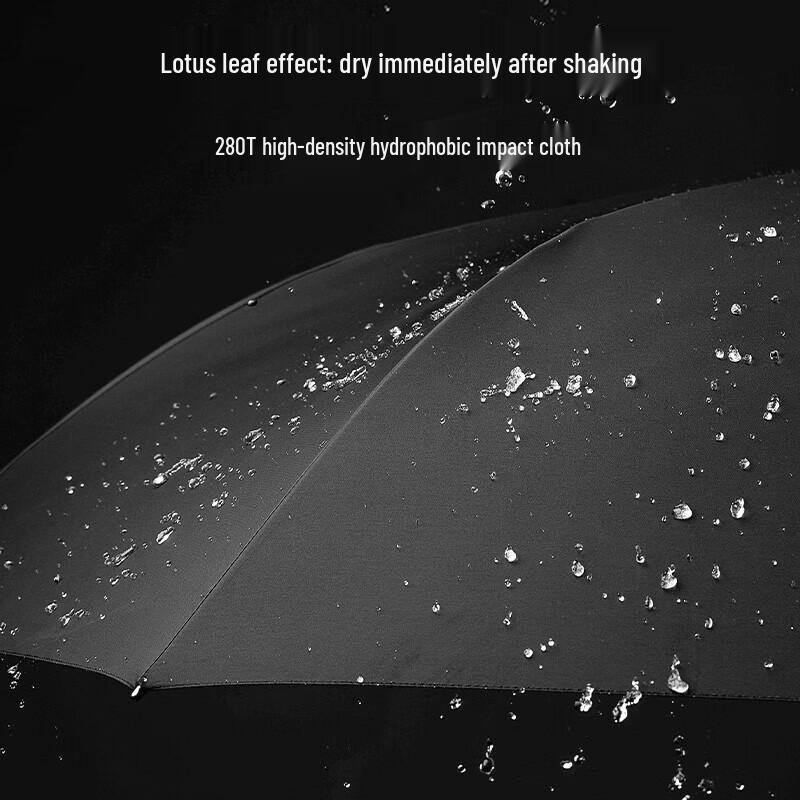 ZUODU ZD005 Oversized Reinforced Straight Handle Umbrella with Reflective Strip