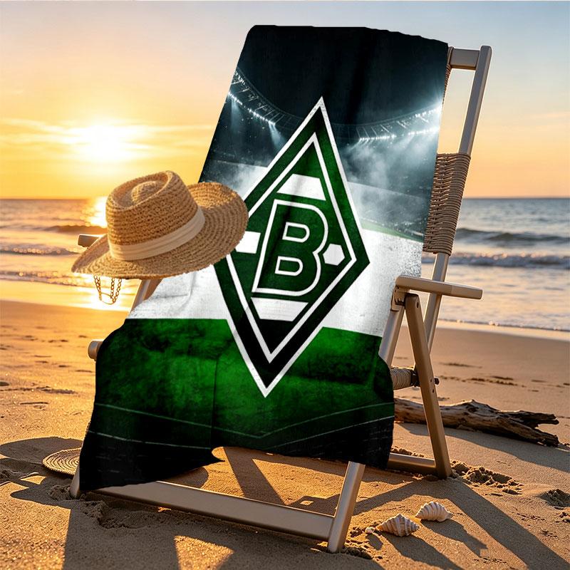 Borussia Mönchengladbach Baskılı Plaj Havlusu Tasarımı, Yumuşak, Hafif. Ev Banyo, Spa, Havuz, Yoga, Sörf, Kamp, Aile, Arkadaş İçin Hediye