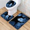 Star Bathroom Floor Mat Toilet Three-Piece Set
