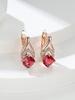 Fashion Earrings With Diamond Studded C-ring Earrings, Buckle And Plain Ring Earrings