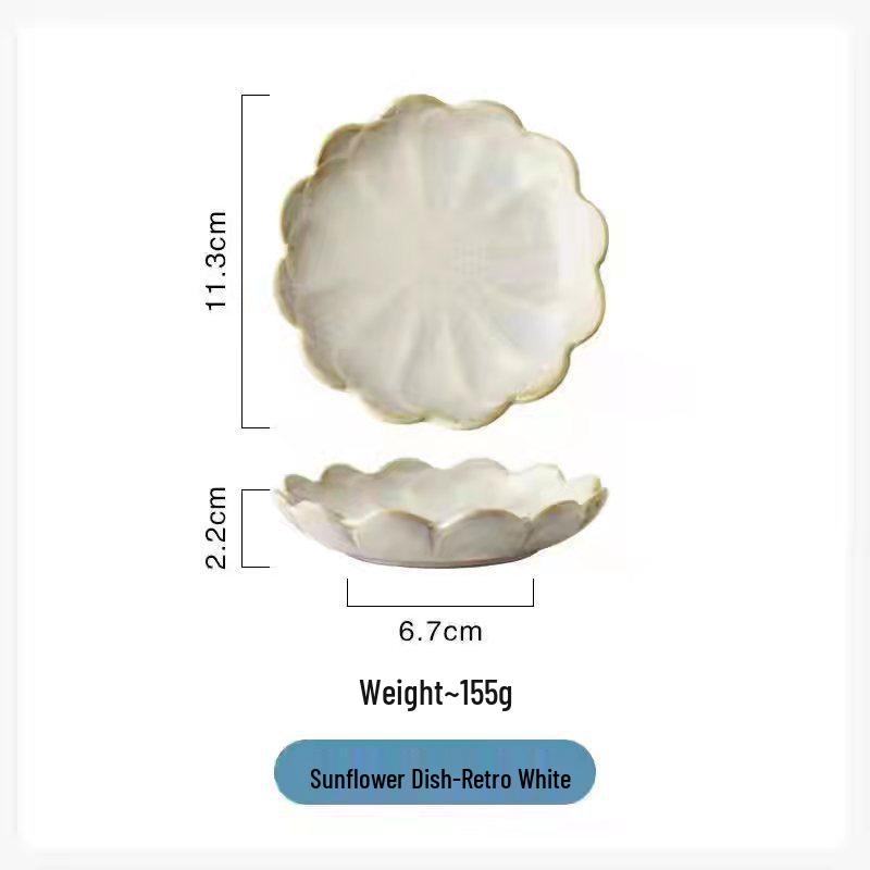 

Японская керамическая тарелка в форме листа лотоса - Идеально подходит для закусок, приправ, холодных блюд, суши и соусов.
