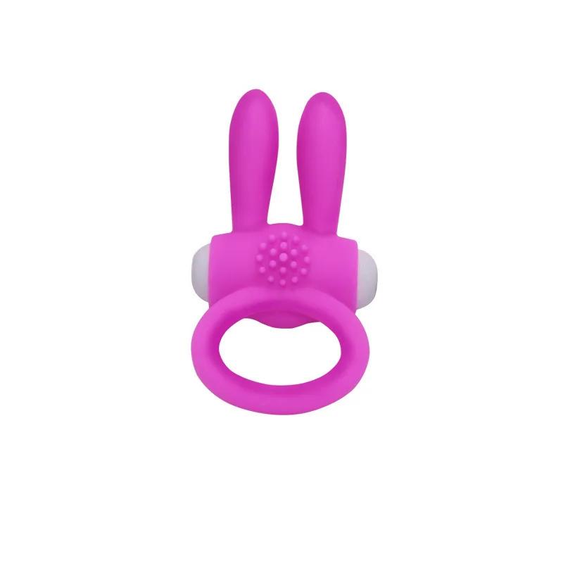 Rabbit Vibrators Delayed Ejaculation Penis Ring Vibrating Cock Ring Clit Stimulation Intimate Toys for Couples Sex Toys for Men