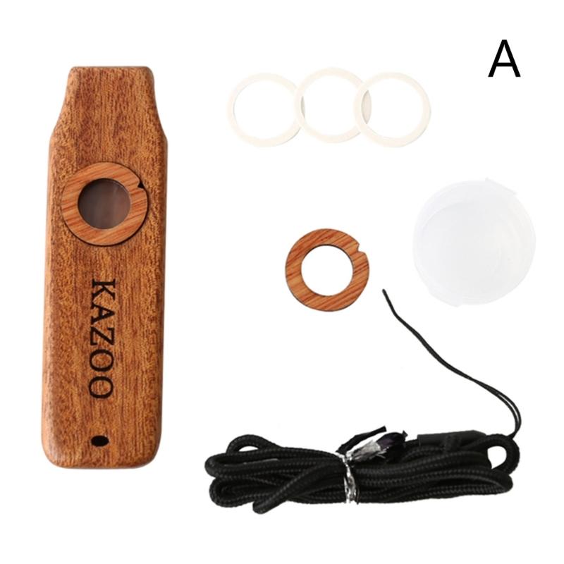 Holz Kazoo Flöteninstrument Kazoo Gitarrenpartner Harmonicon Einfach und Spaß Haben Musikliebhaber Instrumentale Begleitung