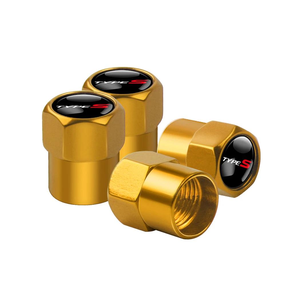 4pcs Car Metal Badge Wheel Tire Valve Caps Stem Cover For Honda Prelude Mugen Power XR-V Jazz Fit Avancier Crv Accord Pilot City cwvc57