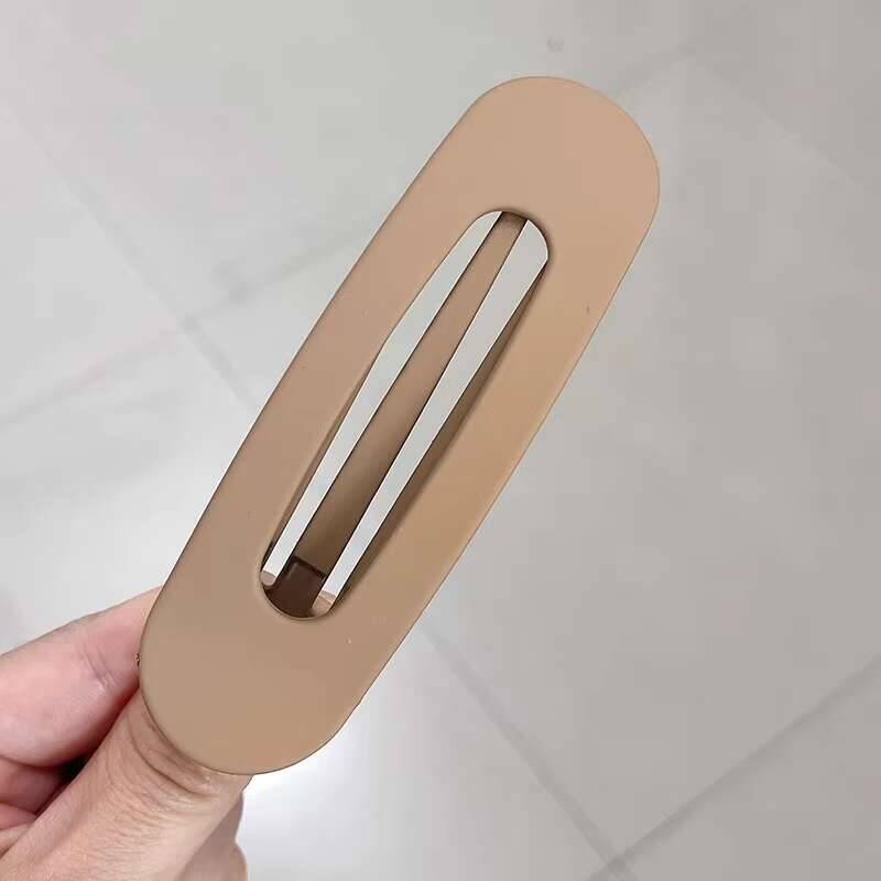 Korean Frosted Flat Hair Clips For Women Large MaHtte Hairpins Hairgrips Big Clip Bangs Barrettes Girls Hair Accessories
