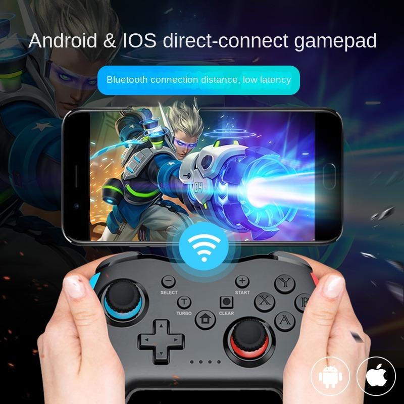 GAMINJA Wireless/Wired Gamepad Double Joystick Game Controller for Nintendo Switch/PC/Ios/Android/TV Gaming Controller