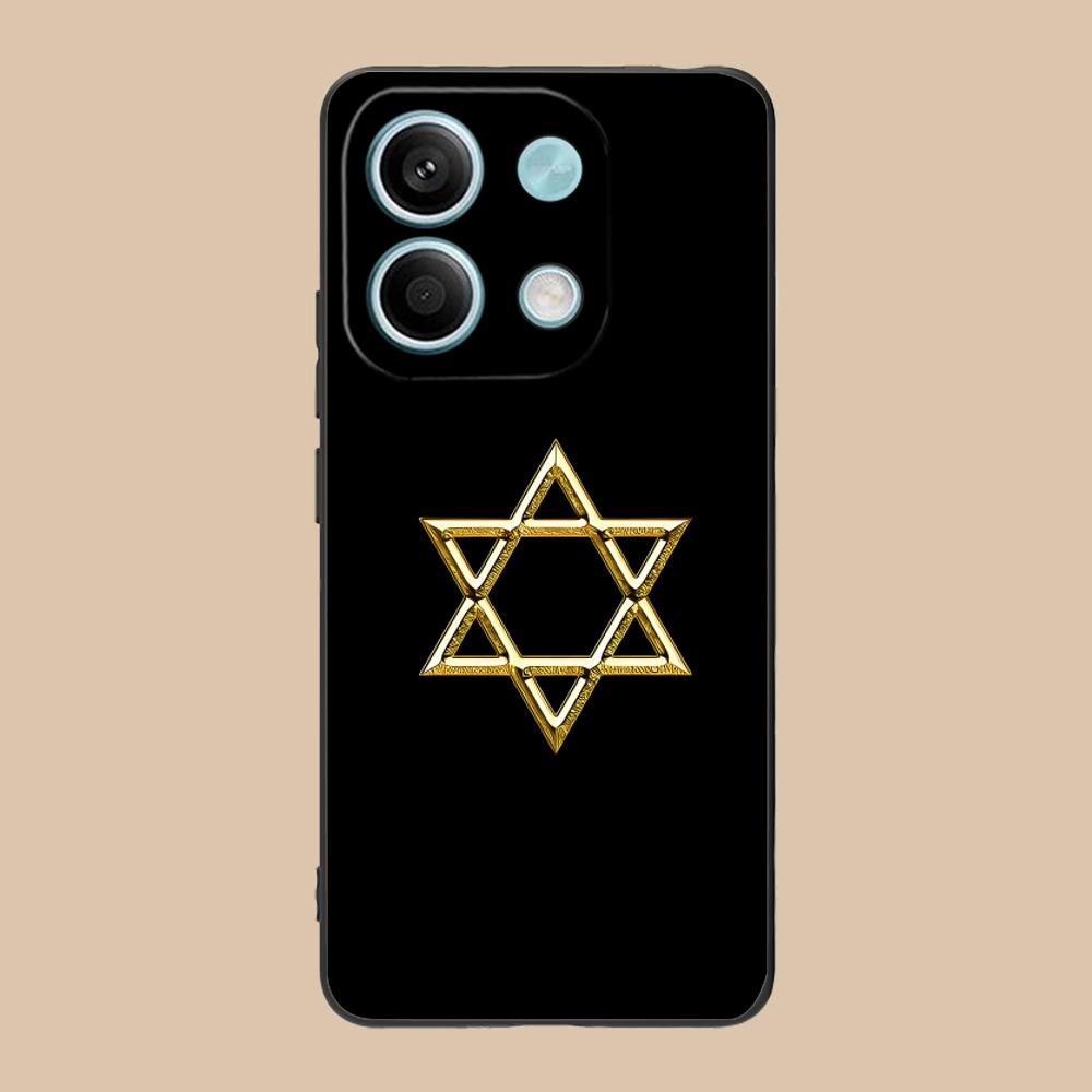 Jewish David Star Mobile Cell Phone Case for Xiaomi 15 14 13 12 Mi 11 T Ultra Lite Pro S X 5G Colorful Printing Cover Cellphones