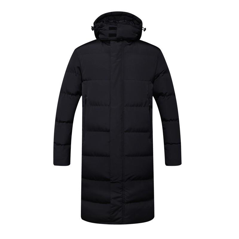 Mens Warm Thickened Long Cotton Coat