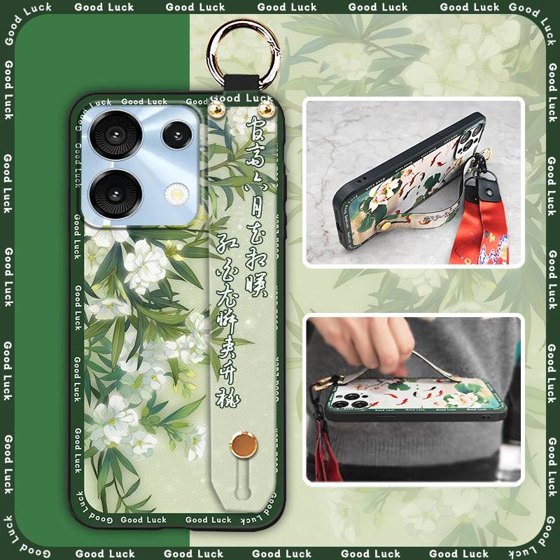 Elderly Lady Durable Phone Case For UMIDIGI G9 5G/Note9 5G For Mom Waterproof Kickstand Phone Holder Ring Back Cover