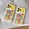 Glitter Flower Epoxy Anti-Fall Phone Case for iPhone 15, 17, 16 PROMAX