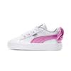 Basket Collection Bow Patent Low Top Kids' Skateboarding Shoes White Children Aged 3 7 Years Old 367622-02
