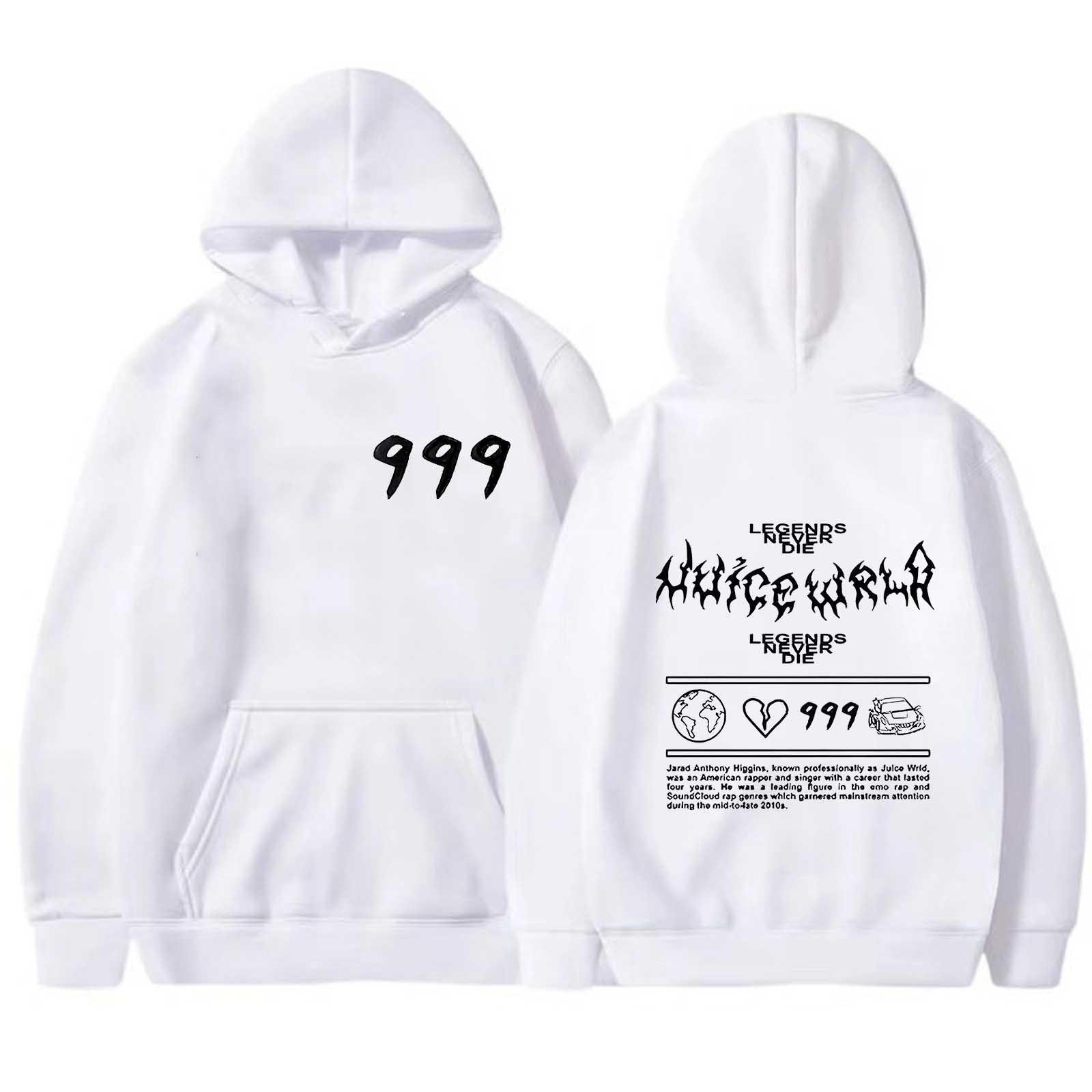 Women s O-neck Long Sleeve Printed Top Color Hoodie L белый