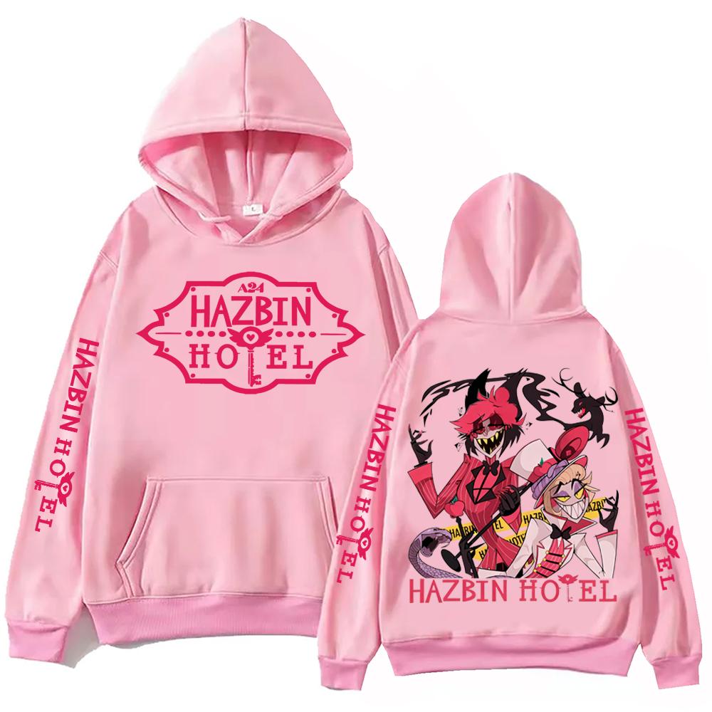 Hazbin Hotel Alastor and Lucifer Hoodie Man Woman Harajuku Long Sleeve Pullover Tops Sweatshirt Gift