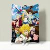 Anime T-The Seven Deadly Sins Throw Lightweight 240g Flannel Blanket Soft Skin-friendly for Summer Cooling