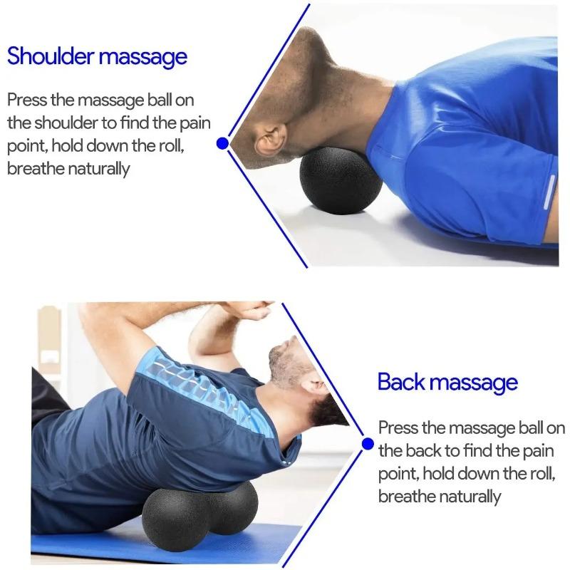 24*12CM Fitness Peanut Fascia Ball EPP Massage Ball 1PCS Double Hockey Ball Parfaitement adapté aux points de déclenchement de la fasciite plantaire et aux tissus profonds