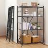 VEVOR 4-Tier Foldable Storage Shelf, 36W x 21D x 60H Inch Folding Metal Rack Shelving Unit