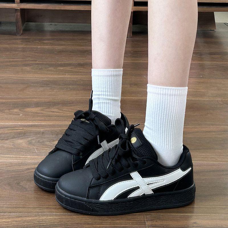 Wind niche black bread shoes women's summer new trend fashion versatile casual sports board shoes