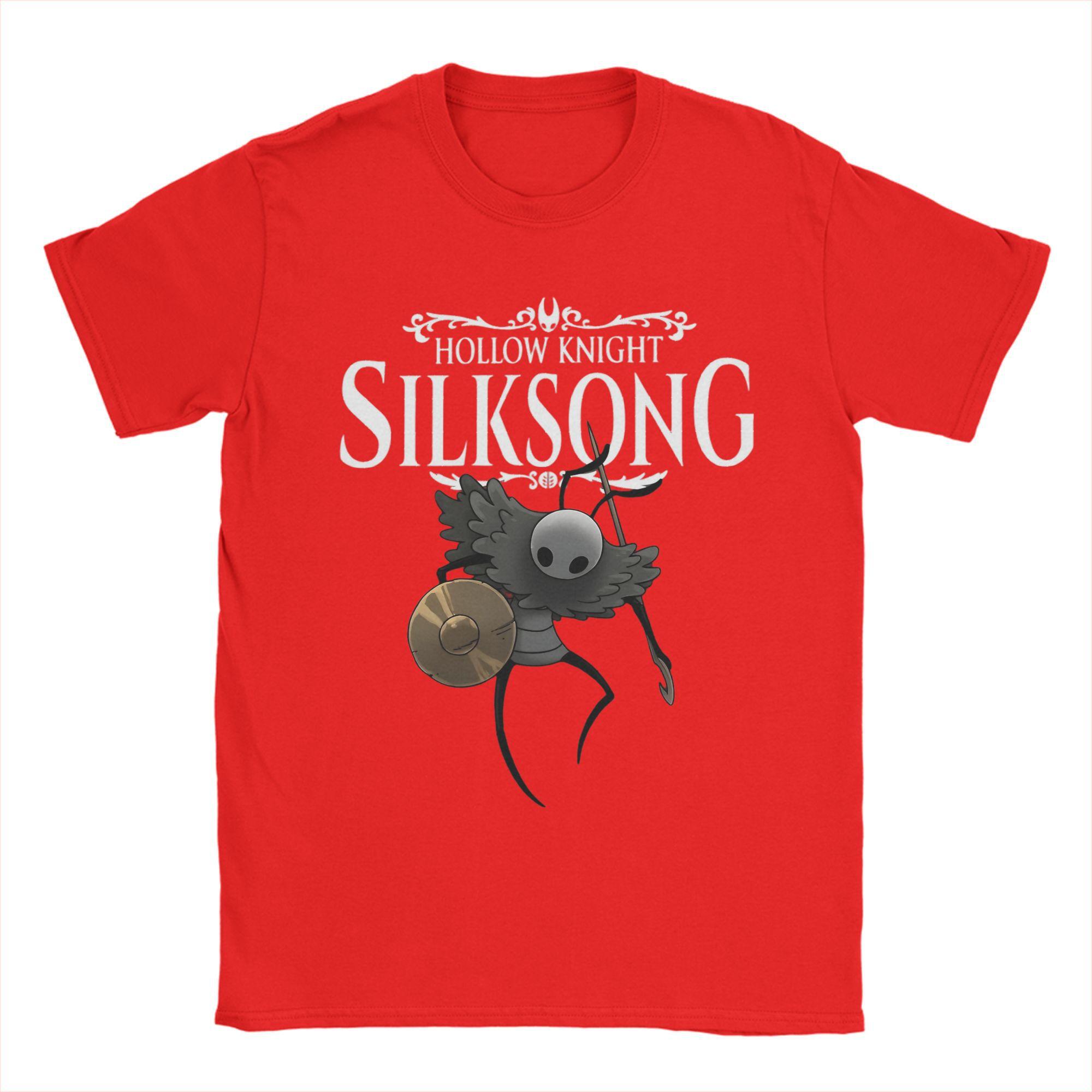 Men T-Shirts Hollow Knight Silksong Leisure 100% Cotton Tee Shirt Short Sleeve T Shirt O Neck Tops Big Size S