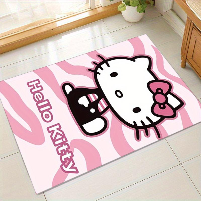 

1 шт. Розовый коврик с принтом зебры Hello Kitty - Милый декор Hello Kitty для спальни, офиса| Идеальный подарокz117 60cm by 90cm