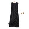 MD Women's Clothing Minimalist Style Classy Stylish Dopamine Elegant Split Sleeveless Dress 06662100615
