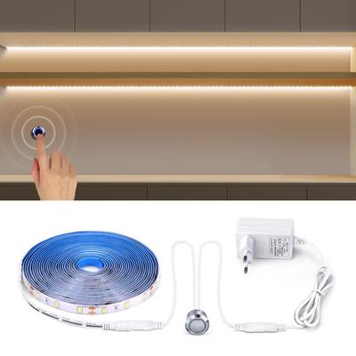 Touch Dimmbare LED Streifen Licht 12V Einbau Touch Sensor Dimmer Schalter LED Licht Band Schlafzimmer küche Schrank Hintergrundbeleuchtung