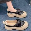 Popular Retro Single Shoes Women's Autumn 2025 New One-pedal Lazy Breathable Single Shoes Platform Casual Sneakers