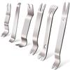 Car Inner Removal Tool 6pcs Kit Auto Car Radio Door Clip Panel Trim Dash Audio Removal Installer Pry Tool with Canvas Bag