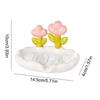 Soap Dish Holder Kitchen Flower Design Sink Tray Bathroom Supplies Organizing Storage With Drainage Holes Anti-Slip For Bathroom