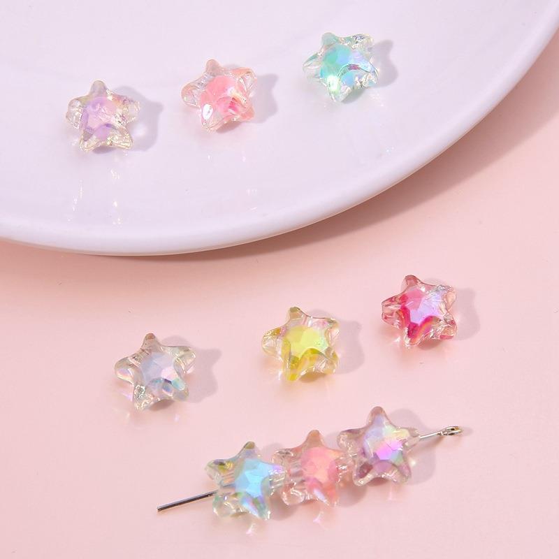 Acryl Pentagramm Blumenperlen für handgefertigten DIY Schmuck - Halsketten- & Ohrringzubehör