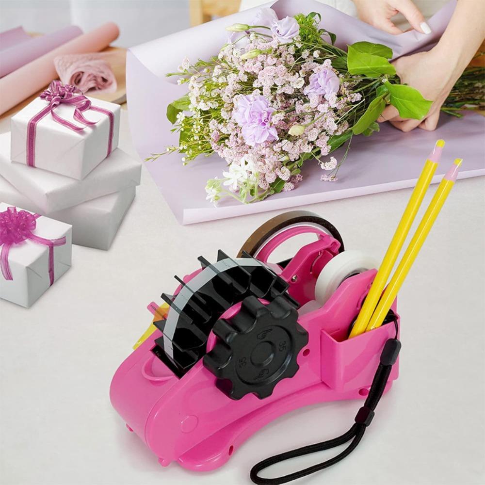 Reusable Semi-Automatic Tape Dispenser Multi-roll Cutting Tape Holder  Thermal Transfer Tape