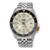 No. 5 Series 100 Meters Waterproof Fashion Simple Style Automatic Steel Strap 42.5mm Men's Watch Yellow Dial SSK046K1