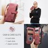 iPhone 16 Drop-Proof Leather Wallet Case for 14Pro & 13